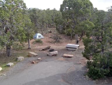 Empty campsite