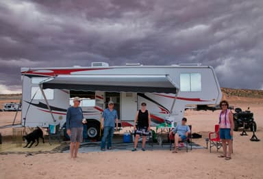 Lone Rock Beach Primitive Camping - Recreational Vehicle
