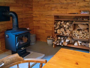 Big Spring Brook Hut stove