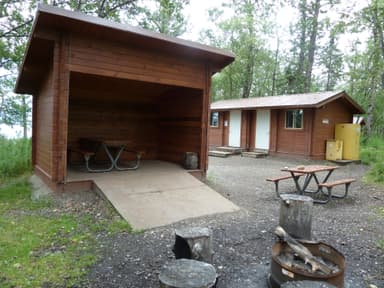 cooking shelter in Brooks Camp Campground