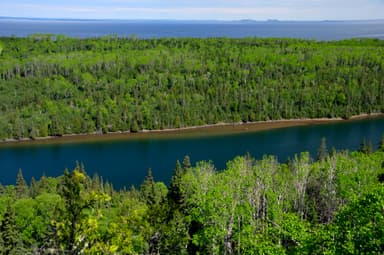 Aerial View of Duncan Bay Narrows
