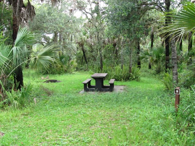 campsite at Pink Jeep Campground