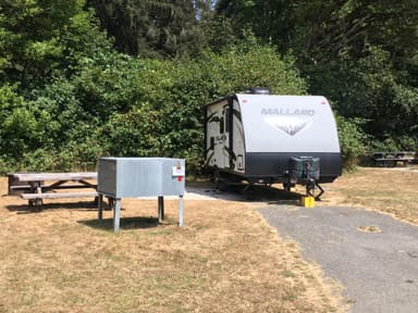Example of site at Elk Prairie Campground