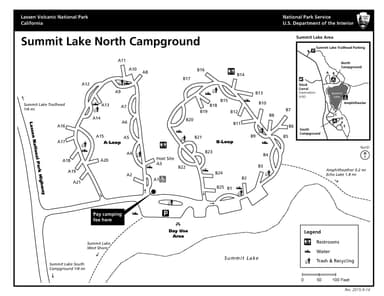 North Summit Lake Campground Map, Summit Lake North