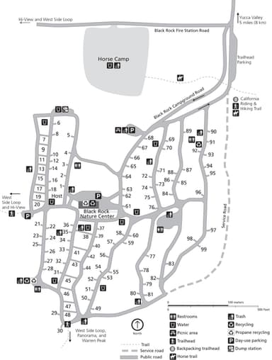 Black Rock Campground Map, Black Rock Campground