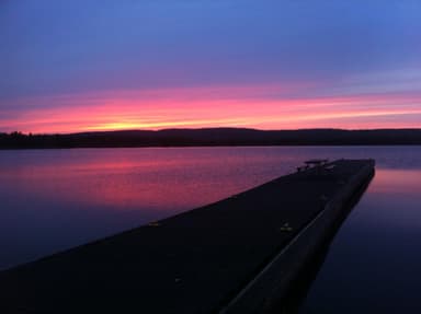 Sunset at Siskiwit Bay Dock