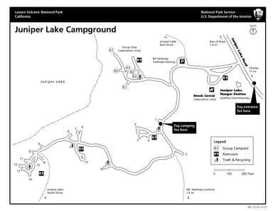 Campground Map, Juniper Lake Group