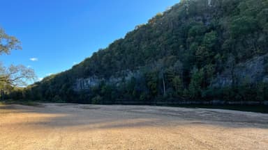 Log Yard Gravel Bar and Bluff