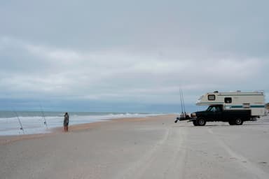 Anglers Vehicle Camping on North Core Banks