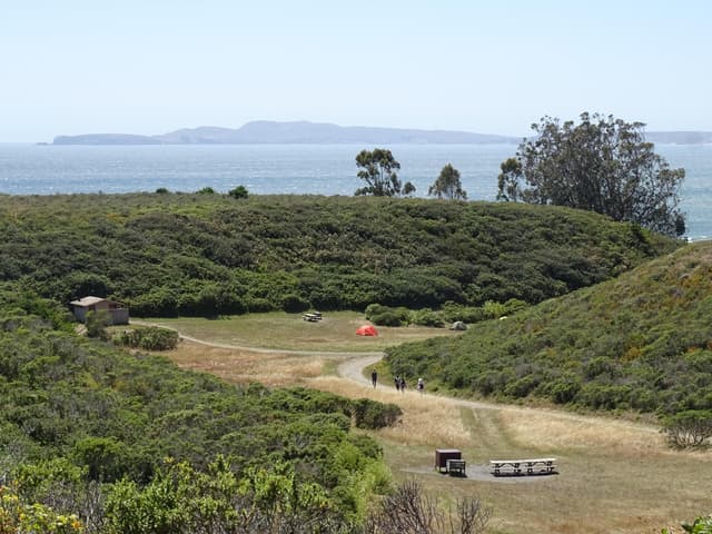 Coast Campground from the Coast Trail. June 18, 2022.
