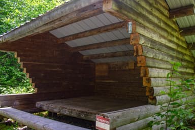 Interior view of Katahdin Brook Lean-to