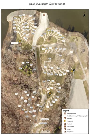 West Overlook Campground, filed by the agency against 5 campsites at West Overlook Campground