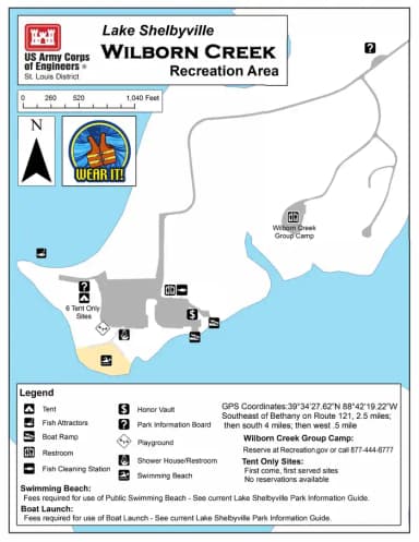 Wilborn Creek Map, Wilborn Creek · Site Group Camp at Wilborn Creek (Group Camp)