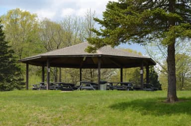 Independence Pavilion, filed by the agency against 2 campsites at Crooked Creek Lake
