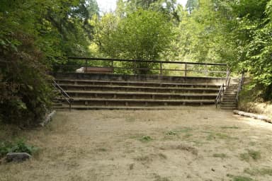 Amphitheatre on Siuslaw River., filed by the agency against 2 campsites at Clay Creek Recreation Site