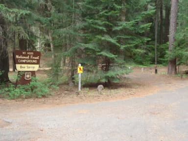 Bear Springs, filed by the agency against 2 campsites at Bear Springs Campground