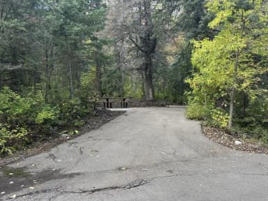 Parking spur from road, filed by the agency against 2 campsites at Tinney Flat