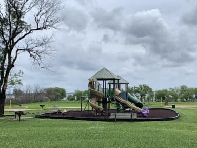 Playground near Shelter 6, filed by the agency against 4 campsites at Bloomington Beach