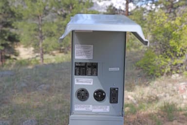 Electric Pedestal, filed by the agency against 49 campsites at Rocky Mountain National Park Moraine Park Campground