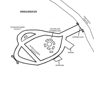 Site Layout Diagram, Loop C · Site Mingus Group at Mingus Mountain Campground and Group Site
